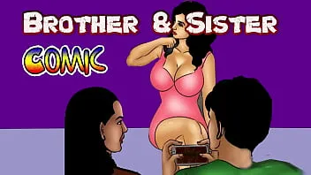 Sexy Nacked Stepbrother Helps Stepsisters Study Comic